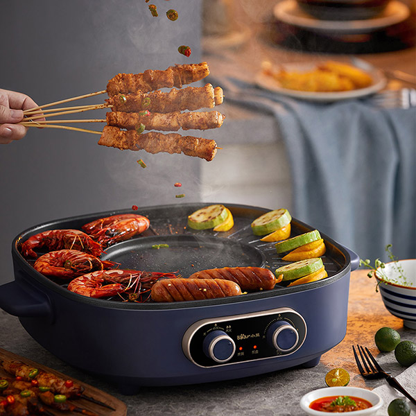 Bear 2 in 1 Electrc Hot Pot Grill