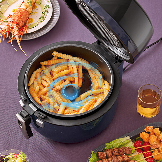 Air Fryer ជាមួយនឹងបង្អួចដែលមើលឃើញធំ និងមុខងារកូរ