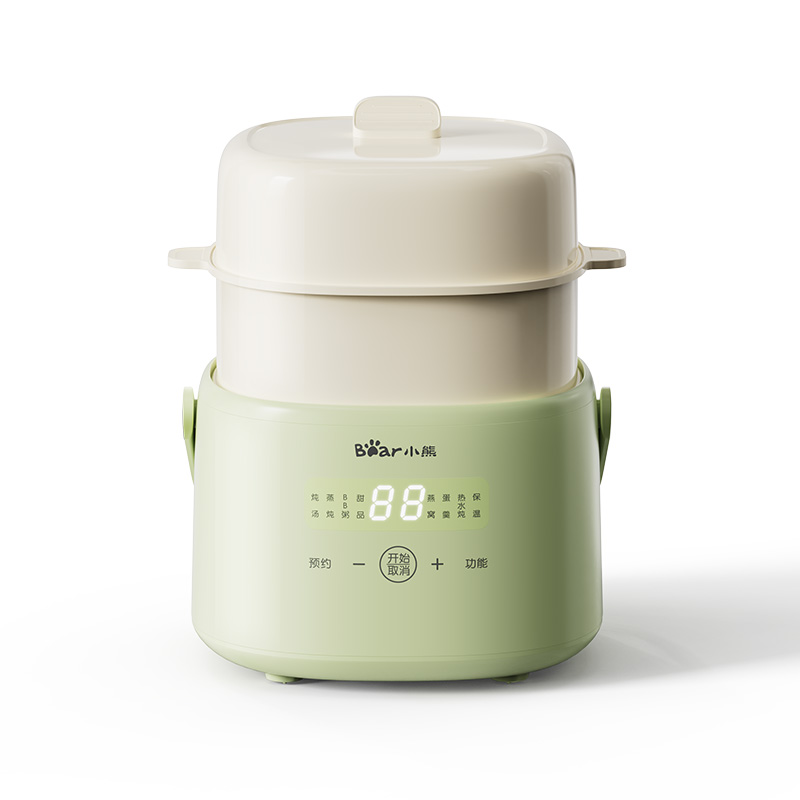 1L Mini Electric Stew Pot ជាមួយនឹងការរចនាចំណុចទាញប្រកបដោយភាពច្នៃប្រឌិត