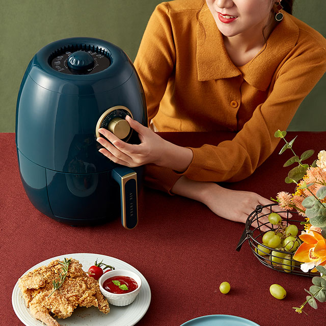 Bear Appliance Smart Air Fryer ជាមួយនឹងកន្ត្រកមិនស្អិត