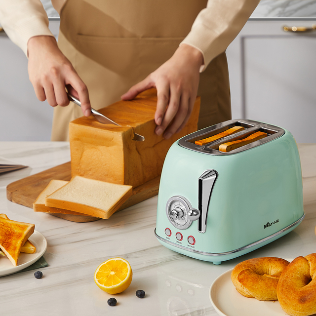 រចនាប័ទ្ម Retro 2 Slice Bread Toaster