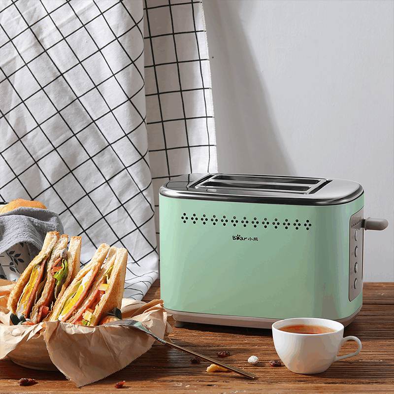 Retro Style 2 Slice Bread Toaster with Steel Housing