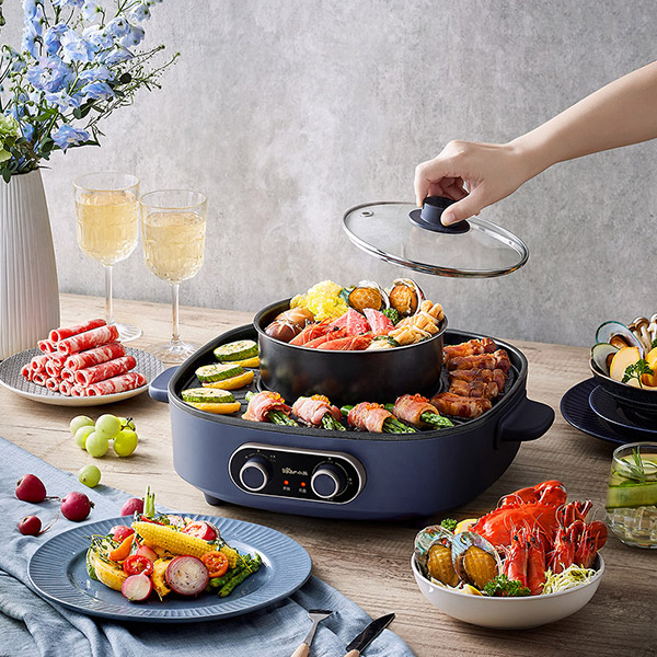 Bear 2 in 1 Electrc Hot Pot Grill