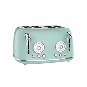 រចនាប័ទ្ម Retro 4 Slice Bread Toaster