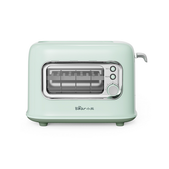 បង្អួចកញ្ចក់ដែលអាចមើលឃើញ 2 Slice នំបុ័ងអាំងខ្នាតតូច