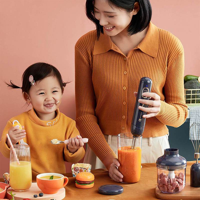 ម៉ាស៊ីនក្រឡុកដៃដែលអាចសាកបាន។