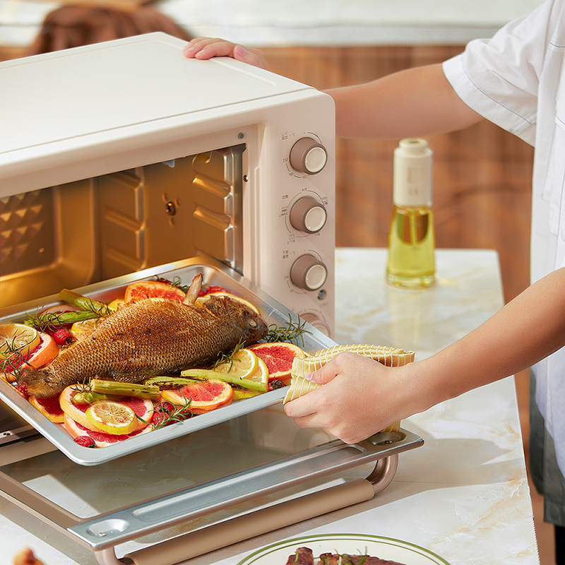 Toaster Oven ជាមួយ Spit Roast Design
